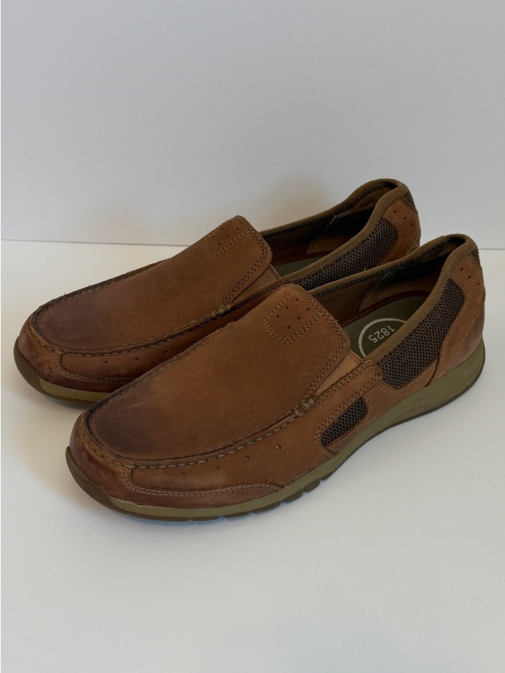Clarks Brown Slip-On Leather Loafers